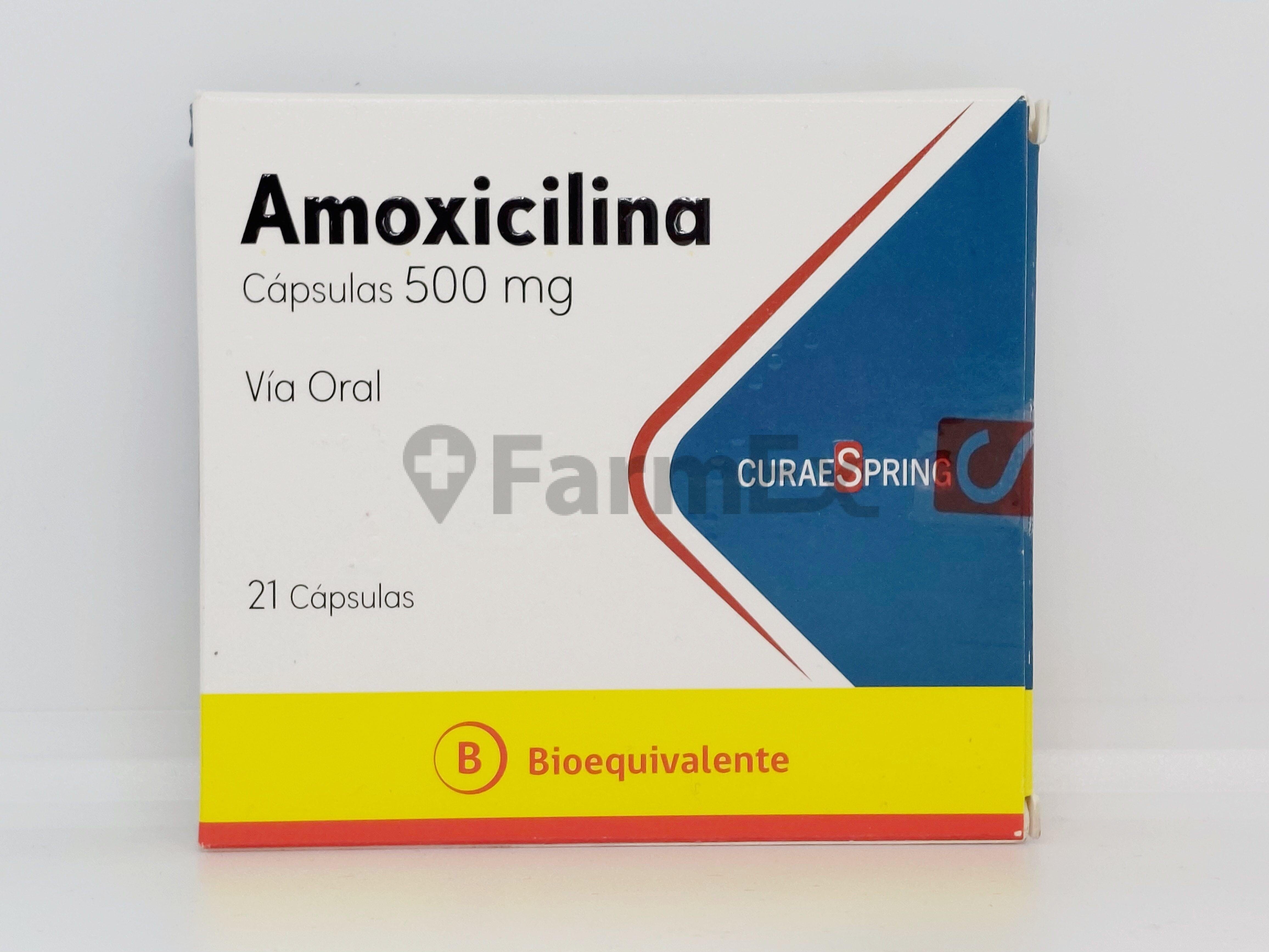 Amoxicilina 500 mg x 21 comprimidos Farmex-Fonasa-Persistente 