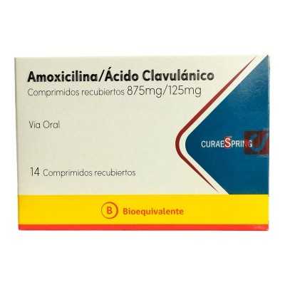 Amoxicilina + Ác. Clavulánico 875 mg / 125 mg x 14 comprimidos