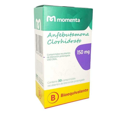 Anfebutamona (Bupropión) 150 mg x 30 comprimidos de liberación prolongada