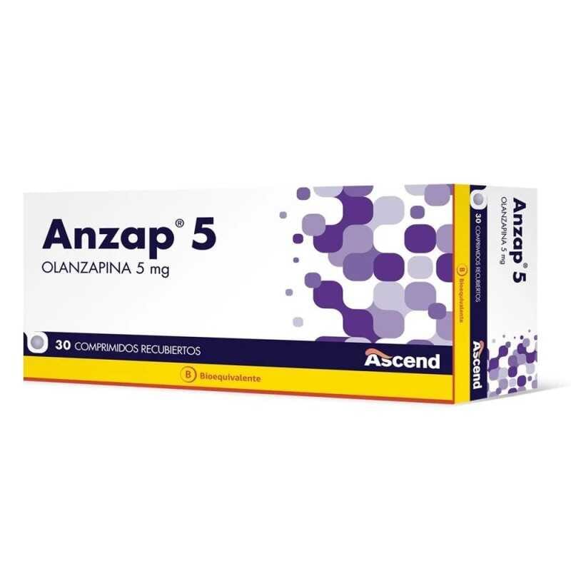 Anzap 5 mg x 30 comprimidos recubiertos "Ley Cenabast" ASCEND 