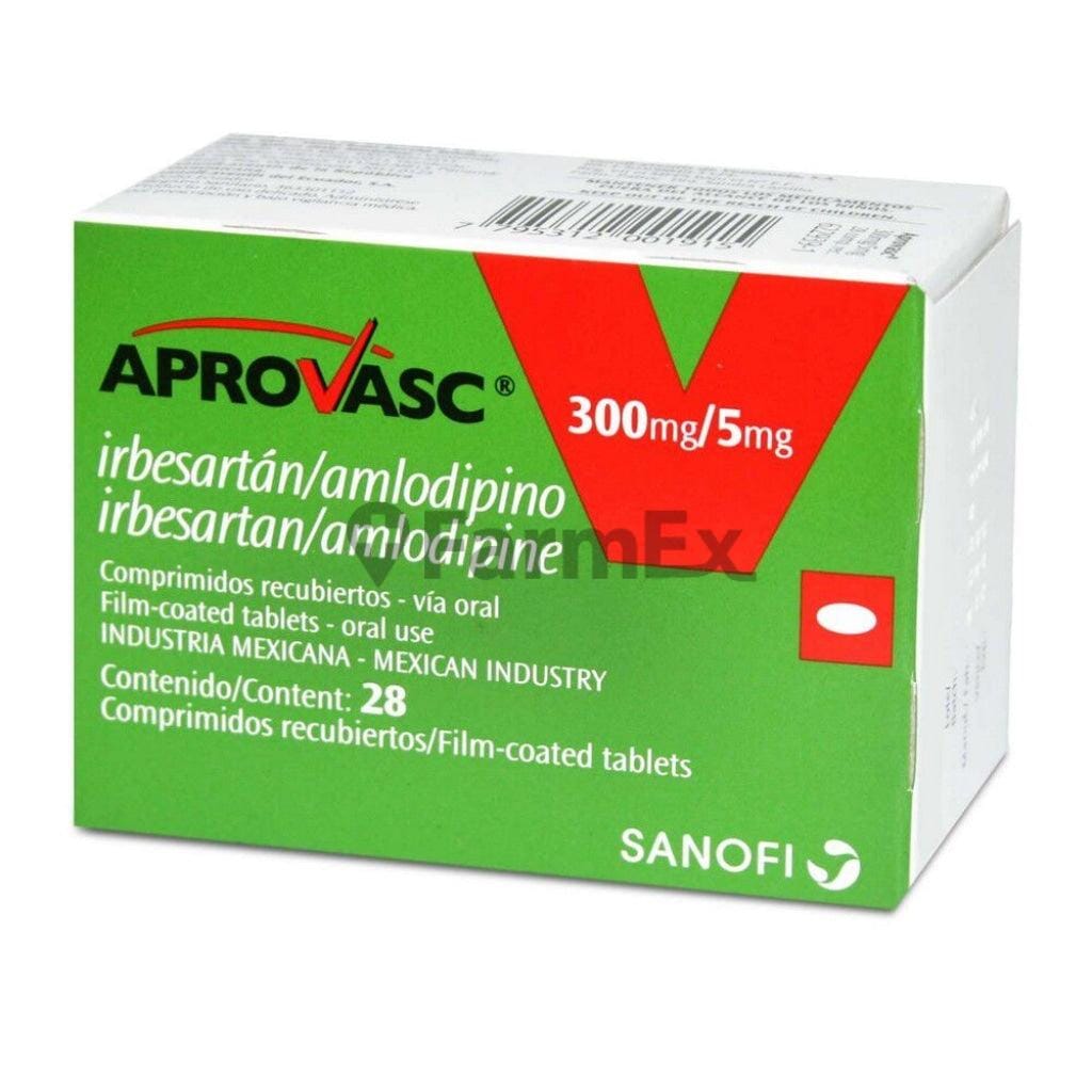 Aprovasc 300 mg / 5 mg x 28 comprimidos Farmex-VidaTres-Persistente 