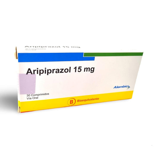 Aripiprazol 15 mg x 30 comprimidos alembic 