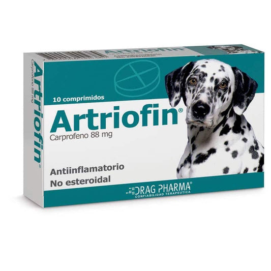 Artriofin® 88 mg x 10 comprimidos Antiinflamatorio no esteroidal para Perros Drag Pharma 