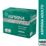 Aspirina 500 mg x 100 comprimidos.