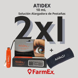 Atidex 10 mL Solución Alargadora de Pestañas (2X1) + Regalo