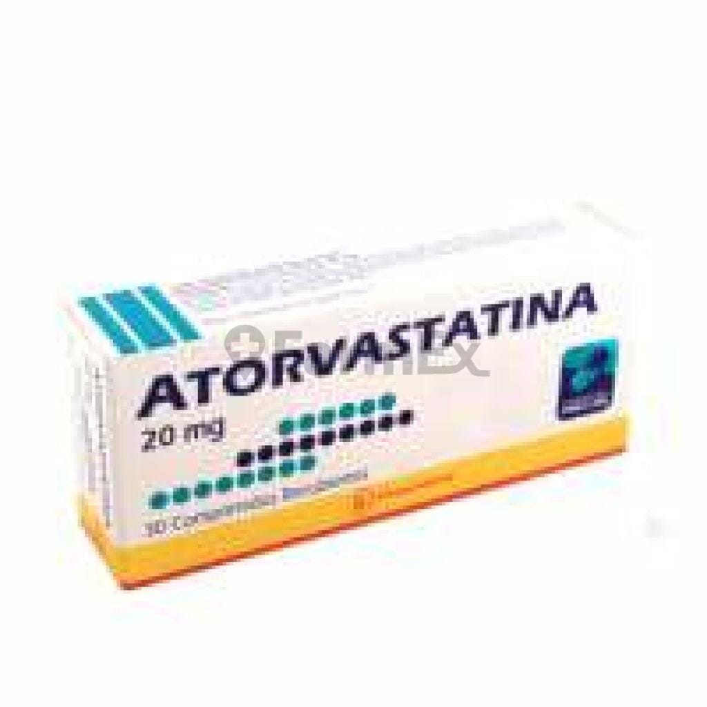 Atorvastatina 10 mg x 30 comprimidos Farmex-Fonasa-Persistente 
