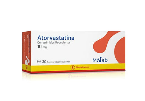 Atorvastatina 10 mg x 30 comprimidos