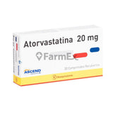 Atorvastatina 20 mg x 30 comprimidos.