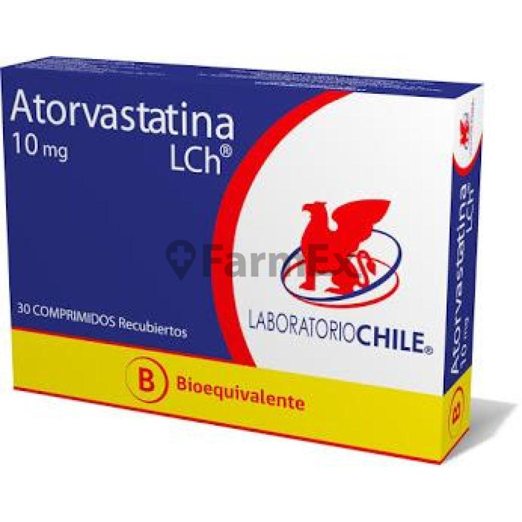 Atorvastatina 10 mg  x 30 comprimidos.