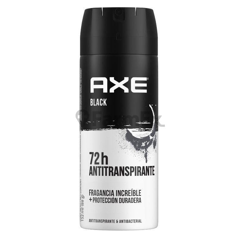 Axe Aerosol "Black 72h" x 152 mL Farmex-Pluxee-Persistente 