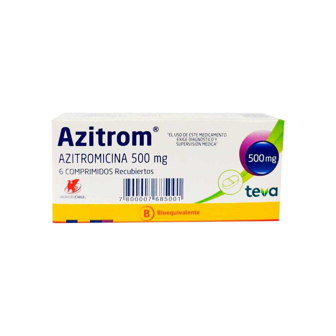 Azitrom 500 mg x 6 comprimidos.