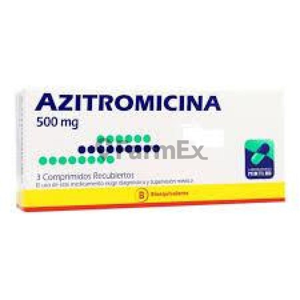 Azitromicina 500 mg x 3 comprimidos Farmex-VidaTres-Persistente 