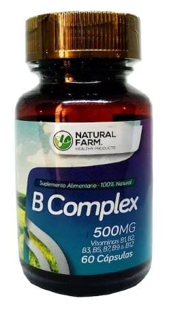 B- complex x 60 cápsulas Farmex-MiaHealth-Persistente 