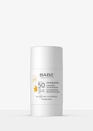 Babe Invisible Stick FPS 50 fotoprotector solar en barra 30 g Farmex-Pluxee-Persistente 