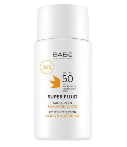 Babe Super Fluid Protector Solar con Acido Hialuronico FPS50 50ml