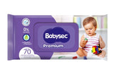 Babysec Premium Toallitas Húmedas Suaves Hipoalergénicas (70 Unid)