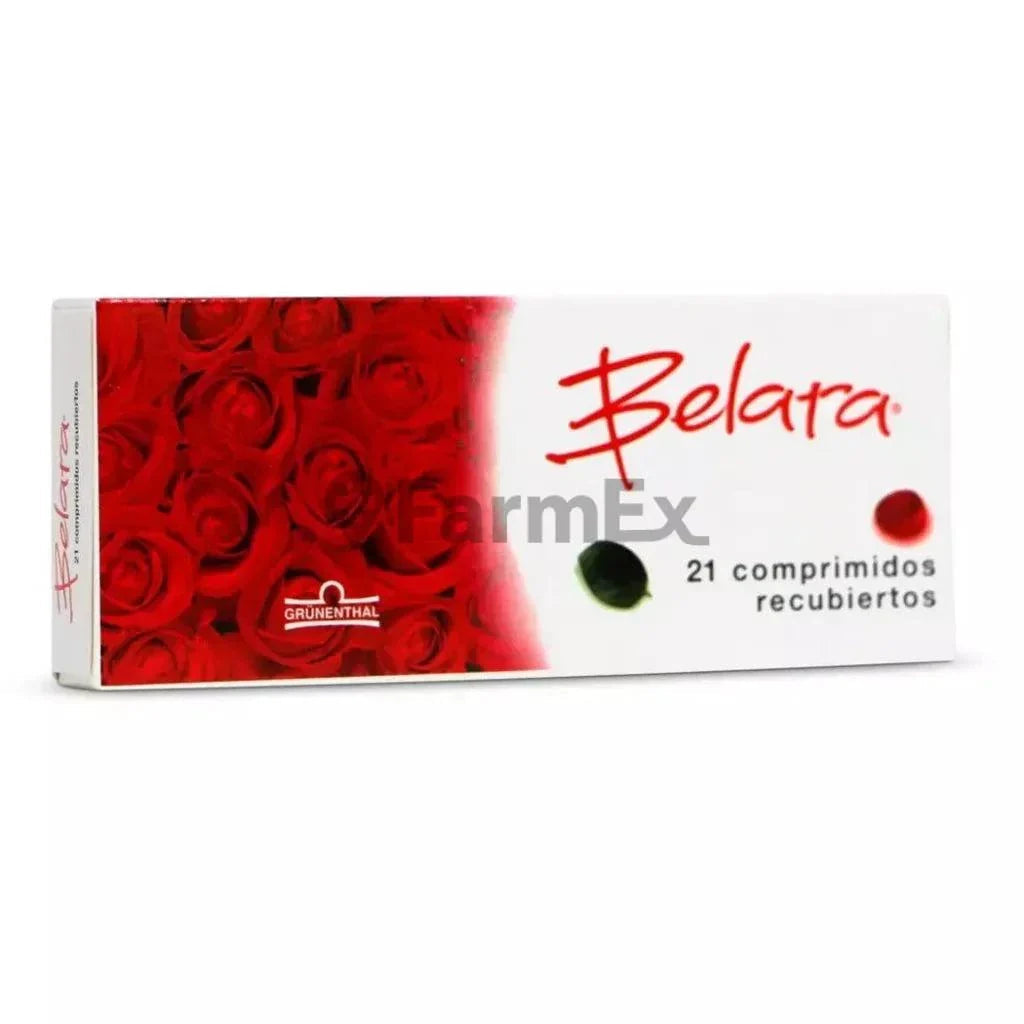 Belara x 21 comprimidos ( vencimiento mayo 2024) susc-1 de 5 meses Farmex-Suscripciones-Persistente 