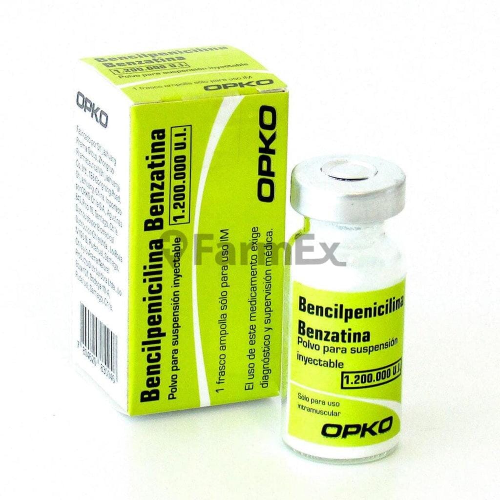 Bencilpenicilina Benzatina Polvo Para Suspensión Iny. 1.200.000 U.I. (OPKO) Farmex-Pluxee-Persistente 