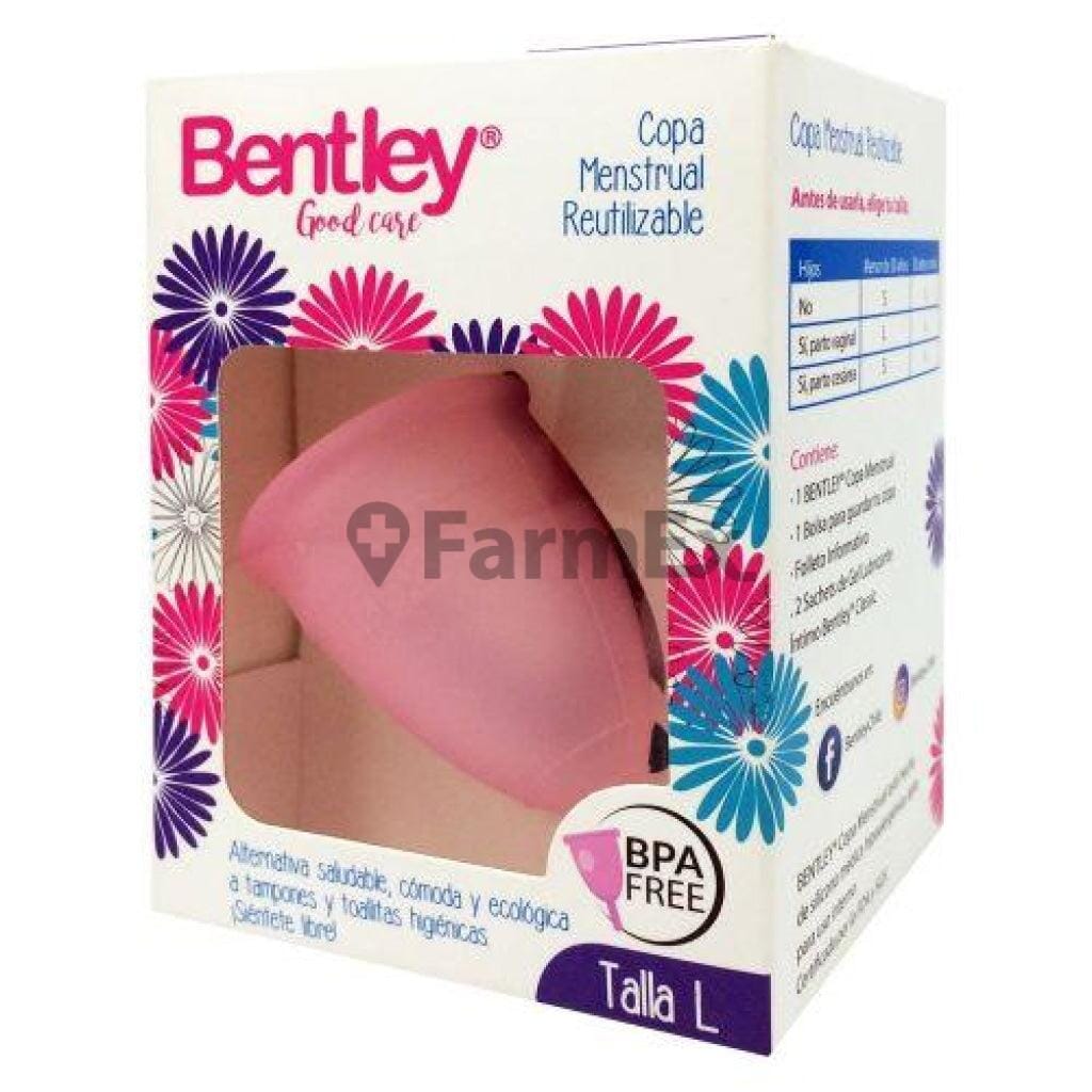 Bentley Copa Menstrual Reutilizable Talla L (Prater) Farmex-VidaTres-Persistente 