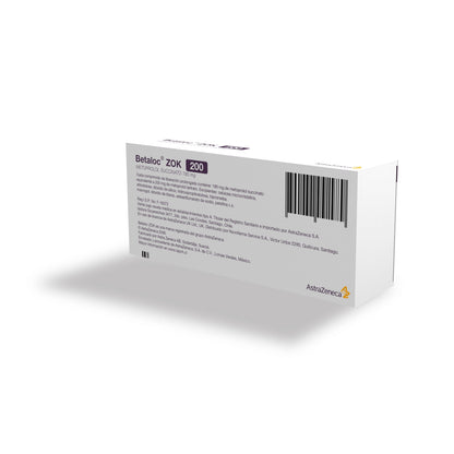 Betaloc Zok 200 mg x 30 comprimidos ASTRA ZENECA 