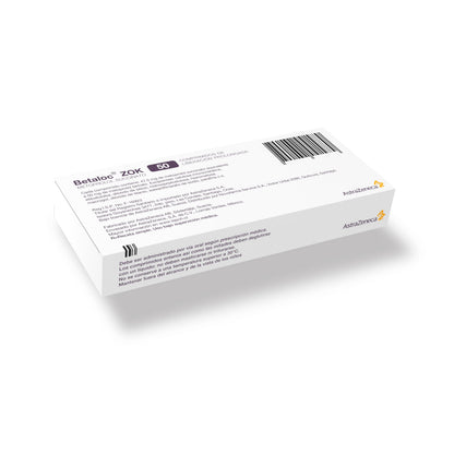 Betaloc Zok 50 mg x 30 comprimidos. Farmex-Fonasa 
