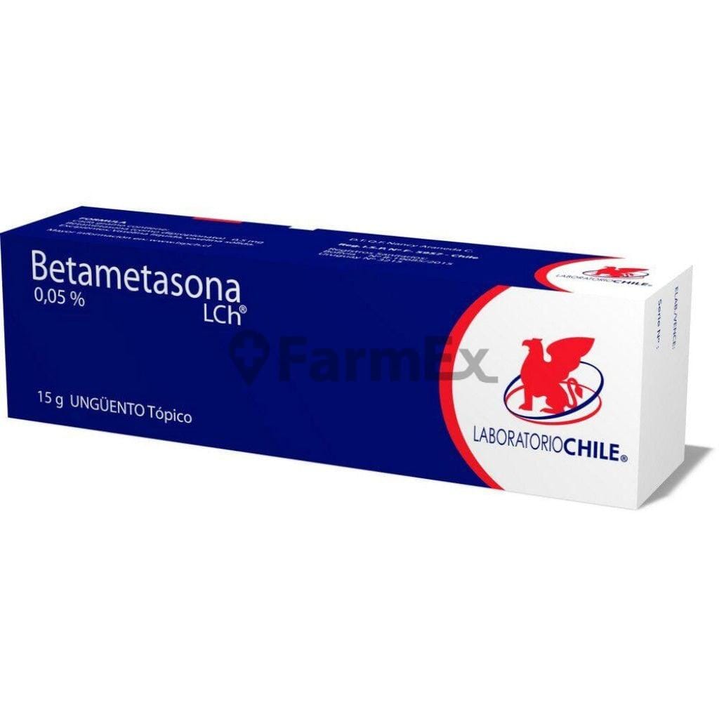 Betametasona 0,05 % Ungüento x 15 g Farmex-Fonasa-Persistente 