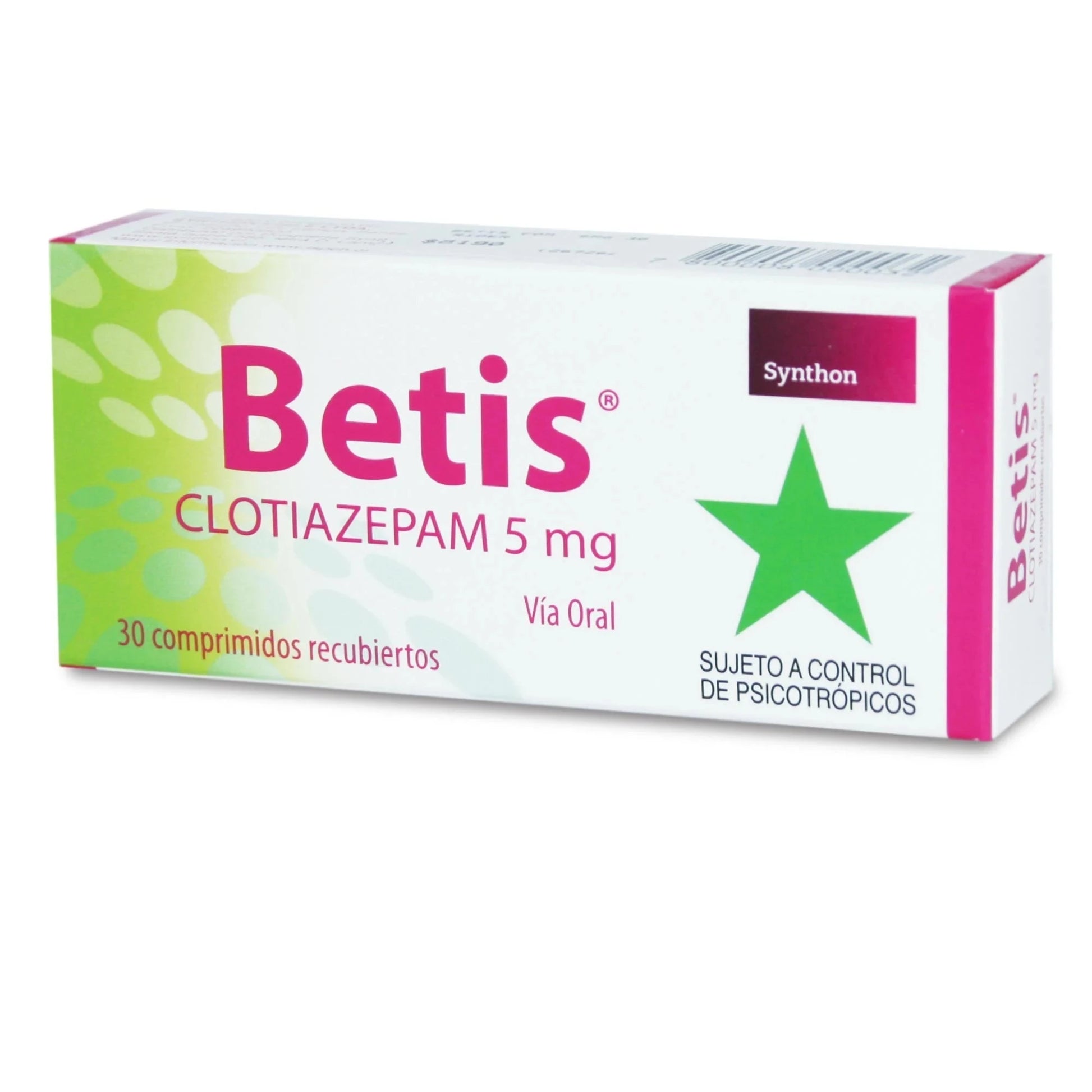 Betis 5 mg x 30 comprimidos Cenabast (Venta Solo en Sucursal) SYNTHON 