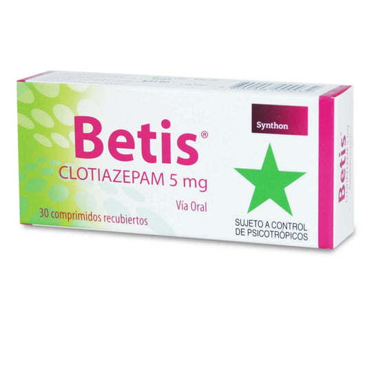 Betis 5 mg x 30 comprimidos Cenabast (Venta Solo en Sucursal) SYNTHON 