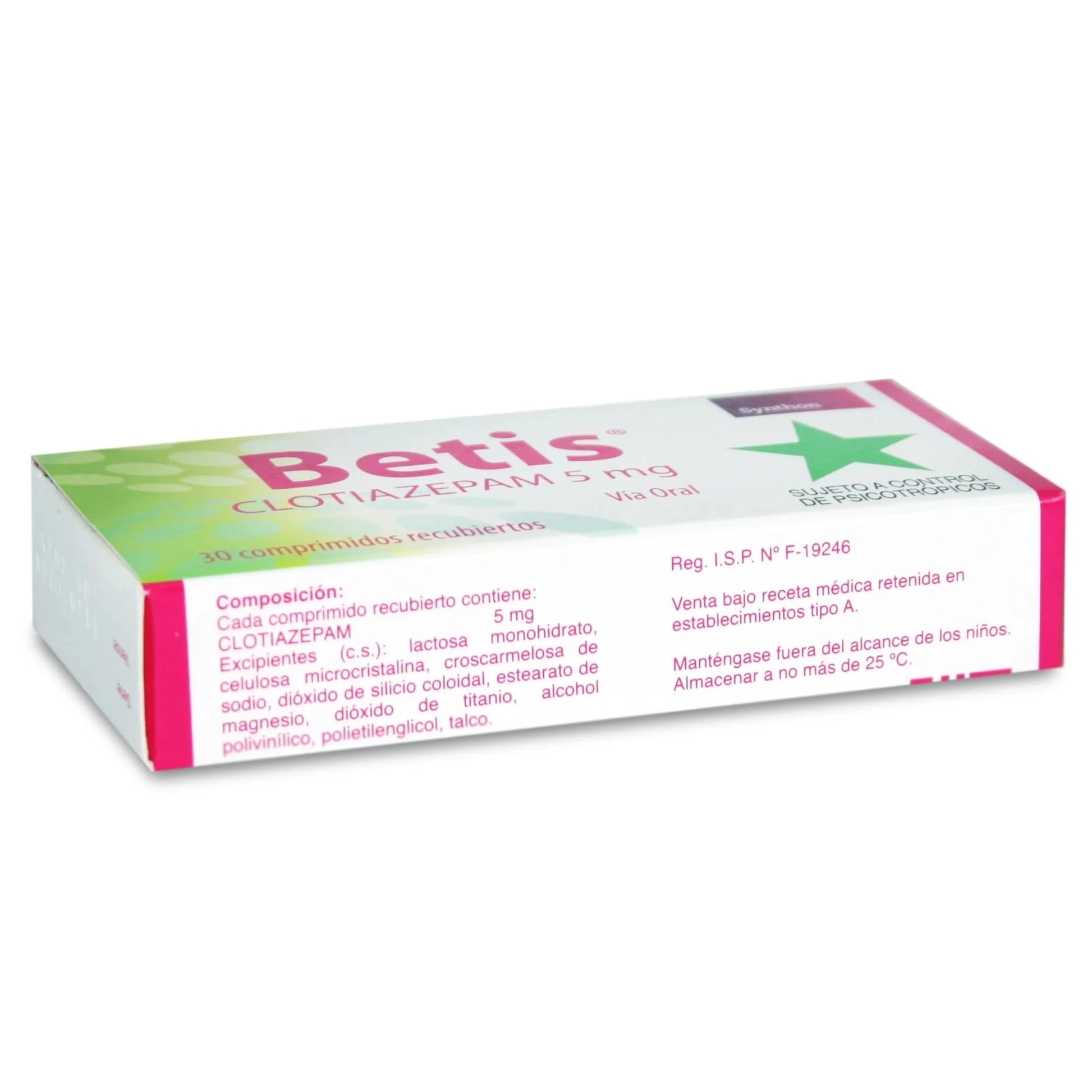 Betis 5 mg x 30 comprimidos Cenabast (Venta Solo en Sucursal) SYNTHON 