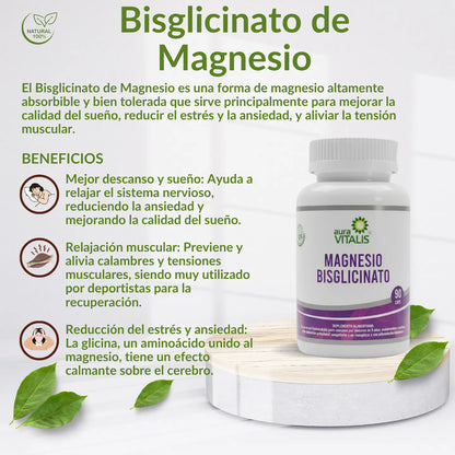 Bisglicinato de Magnesio 400 mg x 90 cápsulas
