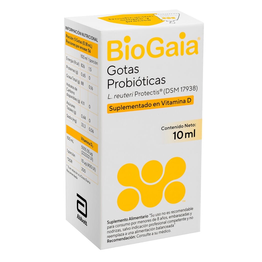 BioGaia con vitamina D x 10 mL.