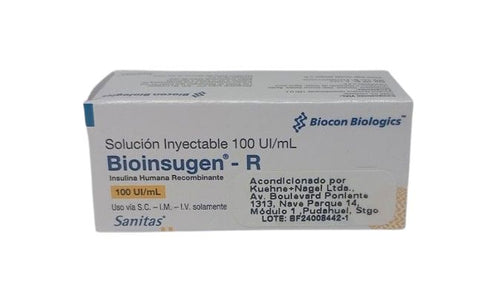 BIOINSUGEN-R 100 UI/ML SOL INY CAJ 1FAM "Ley Cenabast"