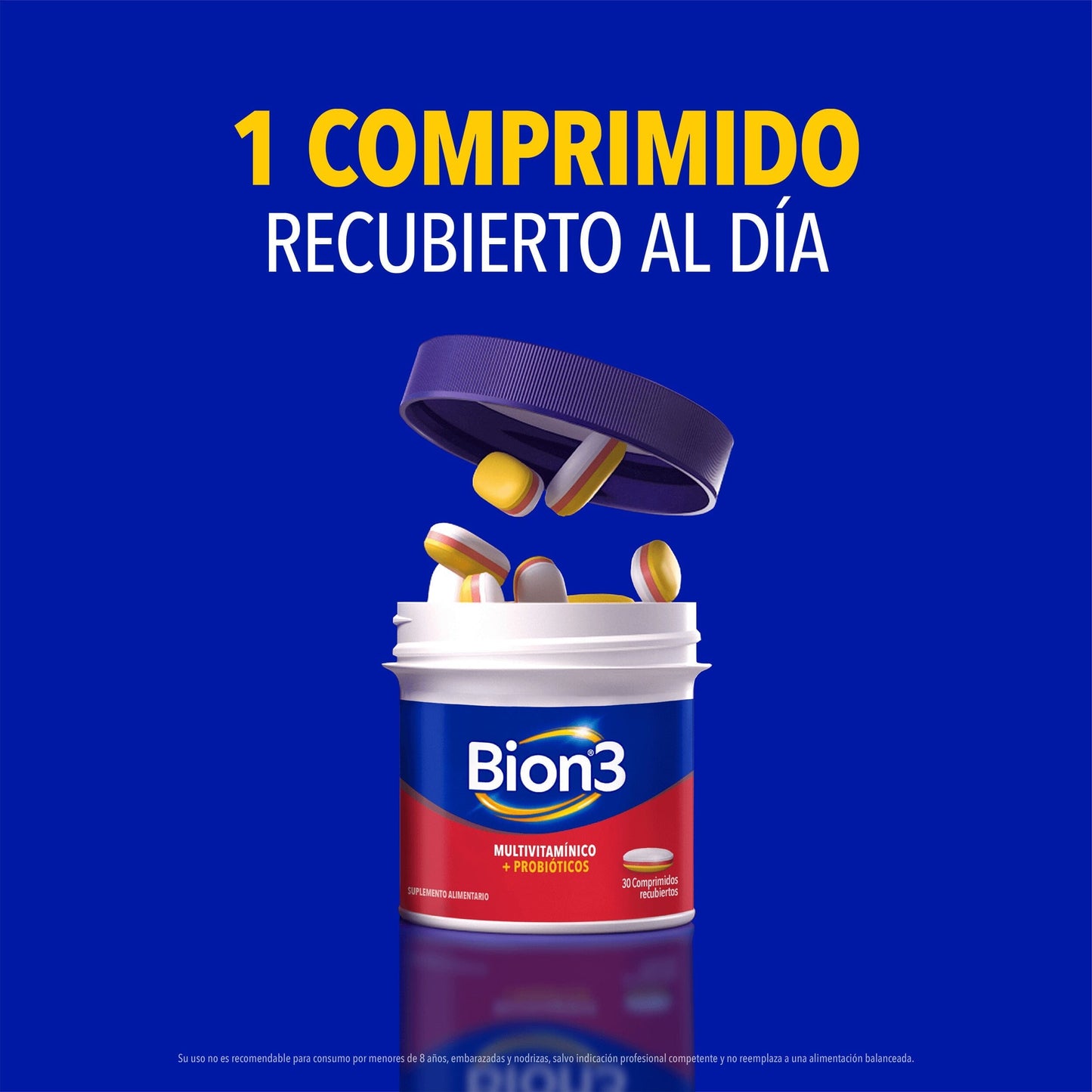 Bion 3 Adulto x 60 comprimidos Farmex-Pluxee-Persistente 