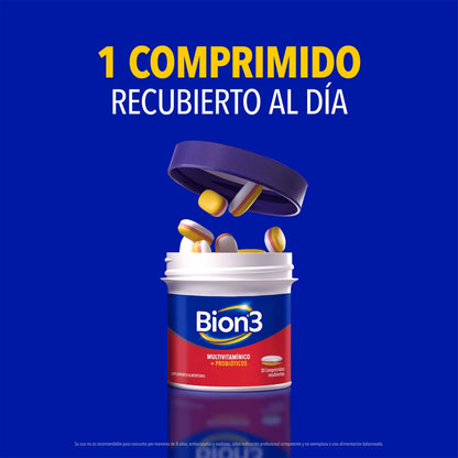 Bion 3 Adulto x 60 comprimidos Farmex-Pluxee-Persistente 