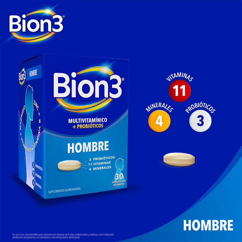 Bion 3 Gender Hombre x 30 Cápsulas P&G 