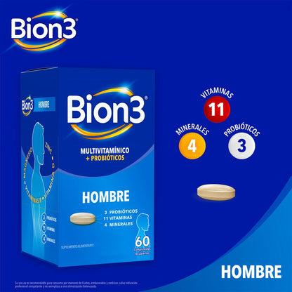 Bion 3 Gender Hombre x 60 Cápsulas P&G 