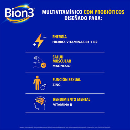 Bion 3 Gender Hombre x 60 Cápsulas P&G 