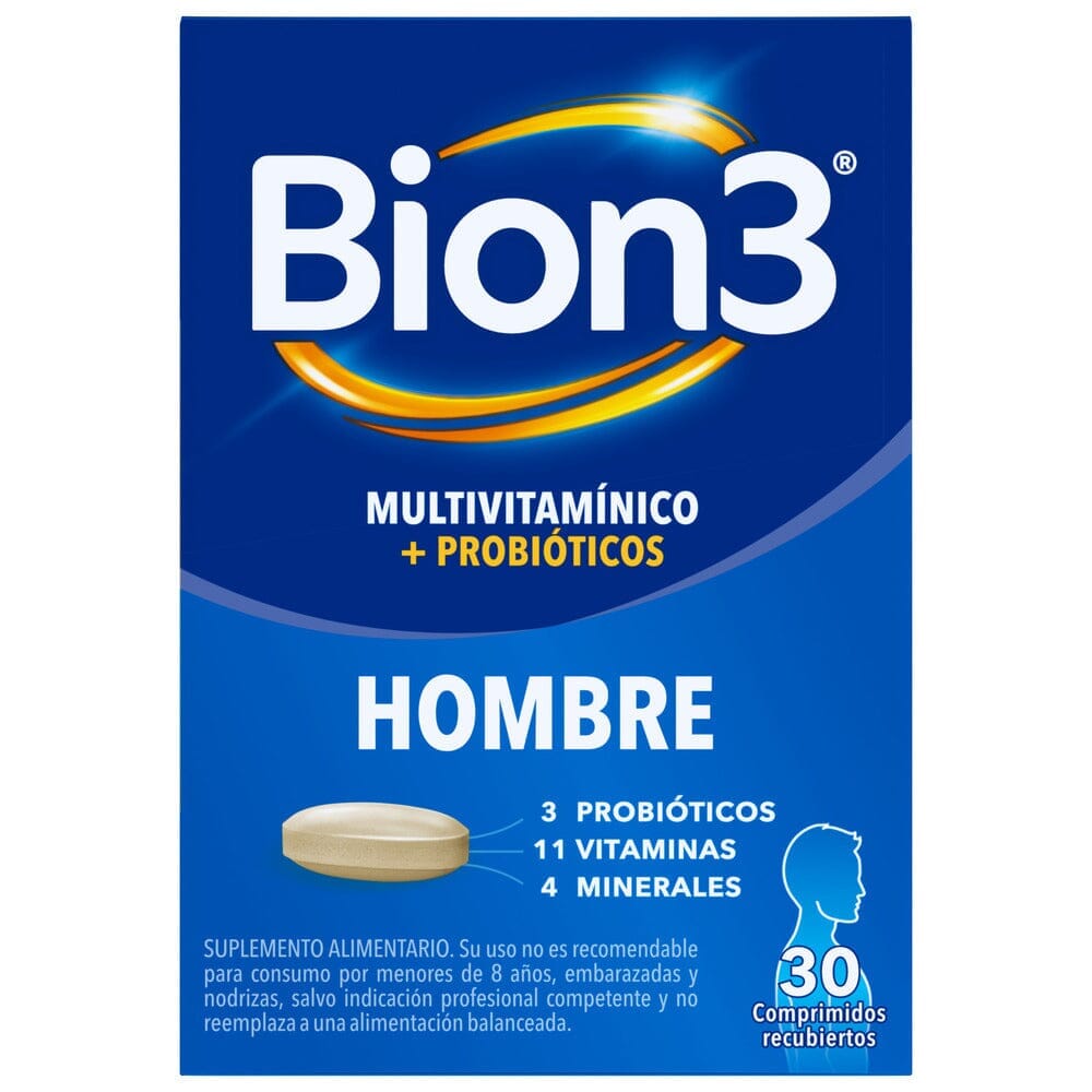 Bion 3 "Hombre" x 30 comprimidos Farmex-Pluxee-Persistente 