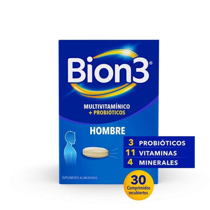 Bion 3 "Hombre" x 30 comprimidos Farmex-Pluxee-Persistente 