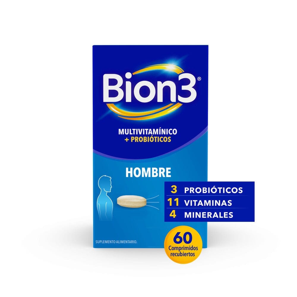 Bion 3 "Hombre" x 60 comprimidos Farmex-Pluxee-Persistente 