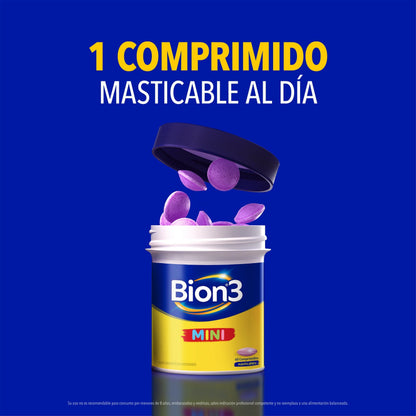 Bion 3 "Mini" x 30 comprimidos masticables Farmex-Pluxee-Persistente 