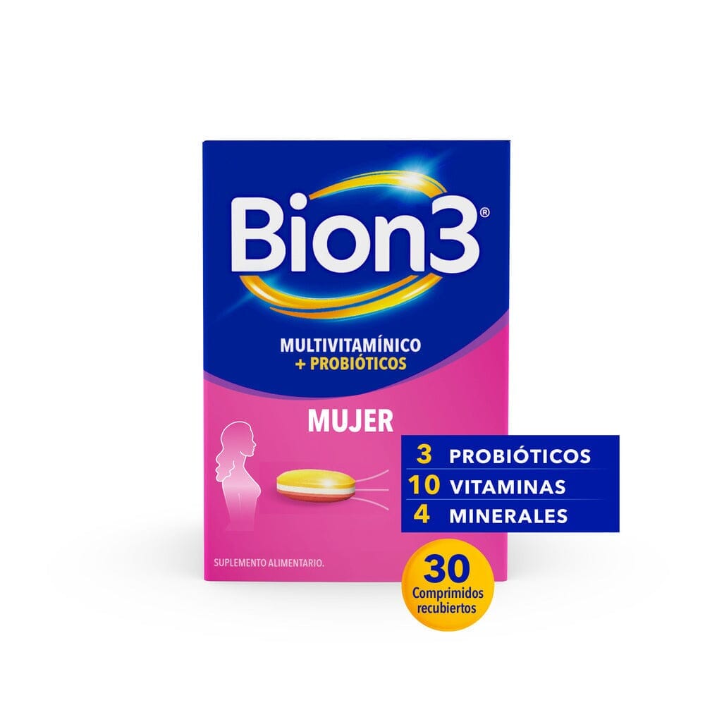 Bion 3 "Mujer" x 30 comprimidos Farmex-Pluxee-Persistente 