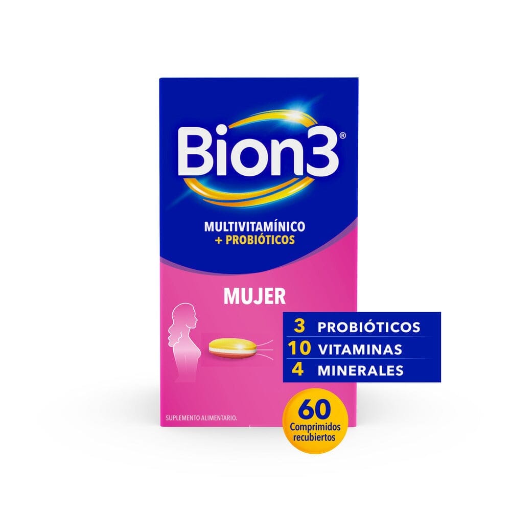 Bion 3 "Mujer" x 60 comprimidos Farmex-Pluxee-Persistente 