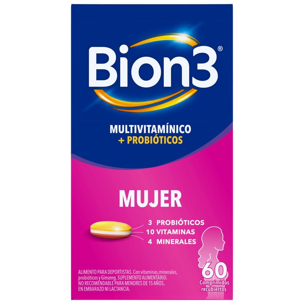 Bion 3 "Mujer" x 60 comprimidos Farmex-Pluxee-Persistente 