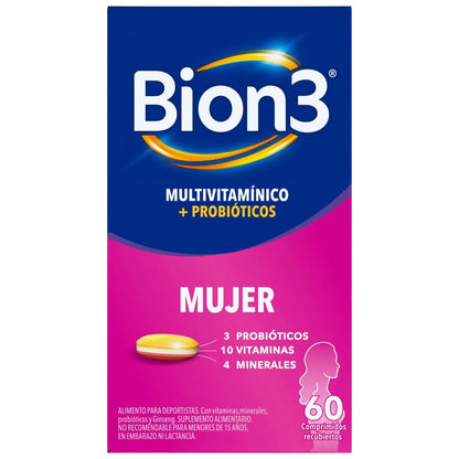 Bion 3 "Mujer" x 60 comprimidos Farmex-Pluxee-Persistente 
