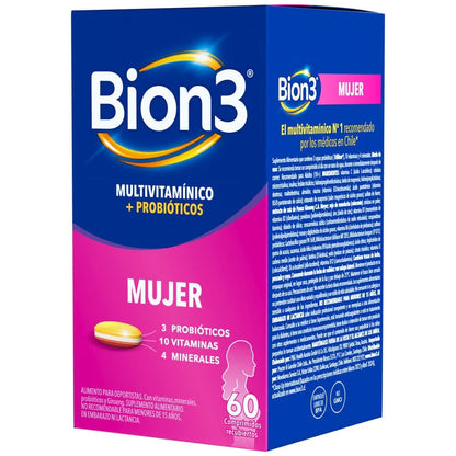 Bion 3 "Mujer" x 60 comprimidos Farmex-Pluxee-Persistente 