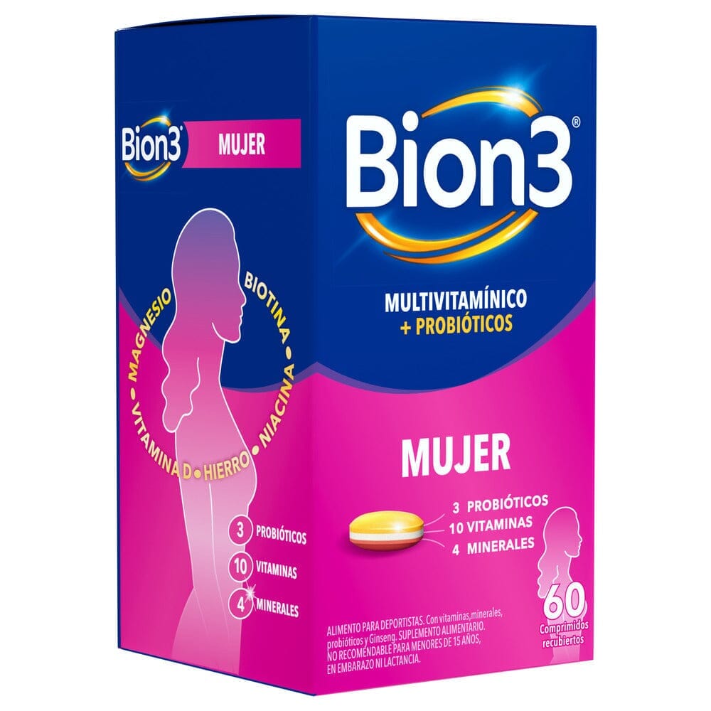 Bion 3 "Mujer" x 60 comprimidos Farmex-Pluxee-Persistente 