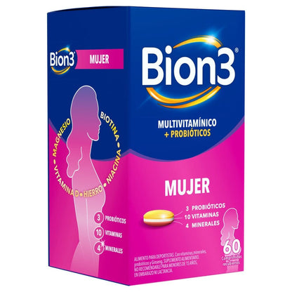 Bion 3 "Mujer" x 60 comprimidos Farmex-Pluxee-Persistente 