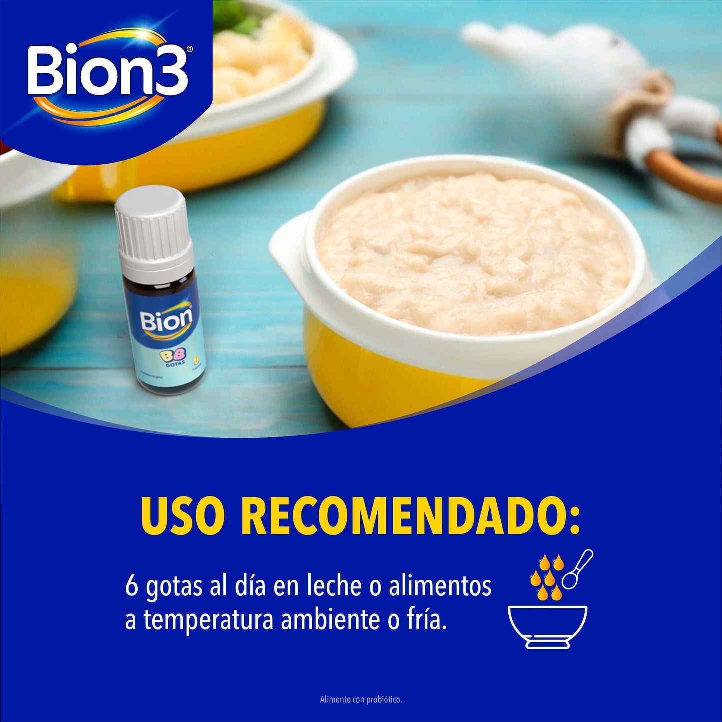 Bion "BB Gotas" Probioticos para bebés x 8 g Farmex-Pluxee-Persistente 