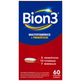 Bion3 x 60 comprimidos multivitamínico con probióticos